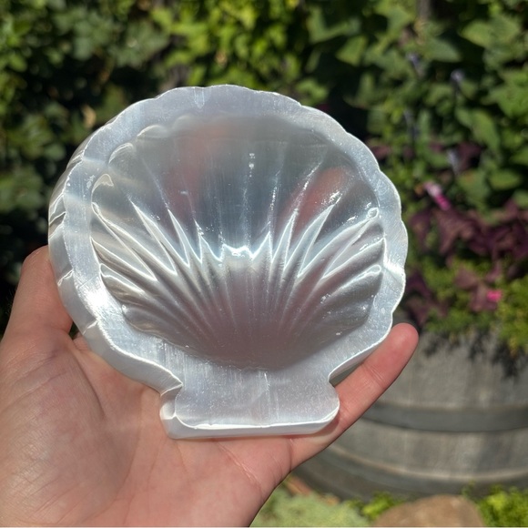 Other - Selenite Shell Shaped Dish/Bowl